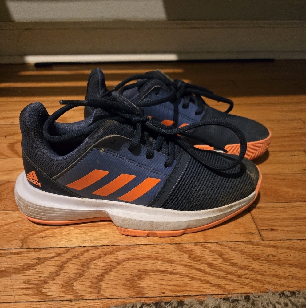 Adidas Blue and Orange Athletic Sneakers